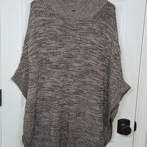 Banana Republic Textured Knit Poncho - Gray